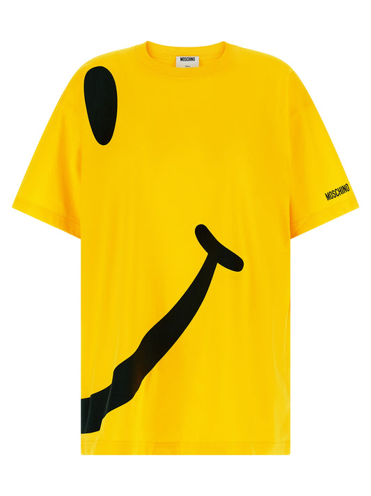 Moschino Camiseta Bicolor de Algodón
