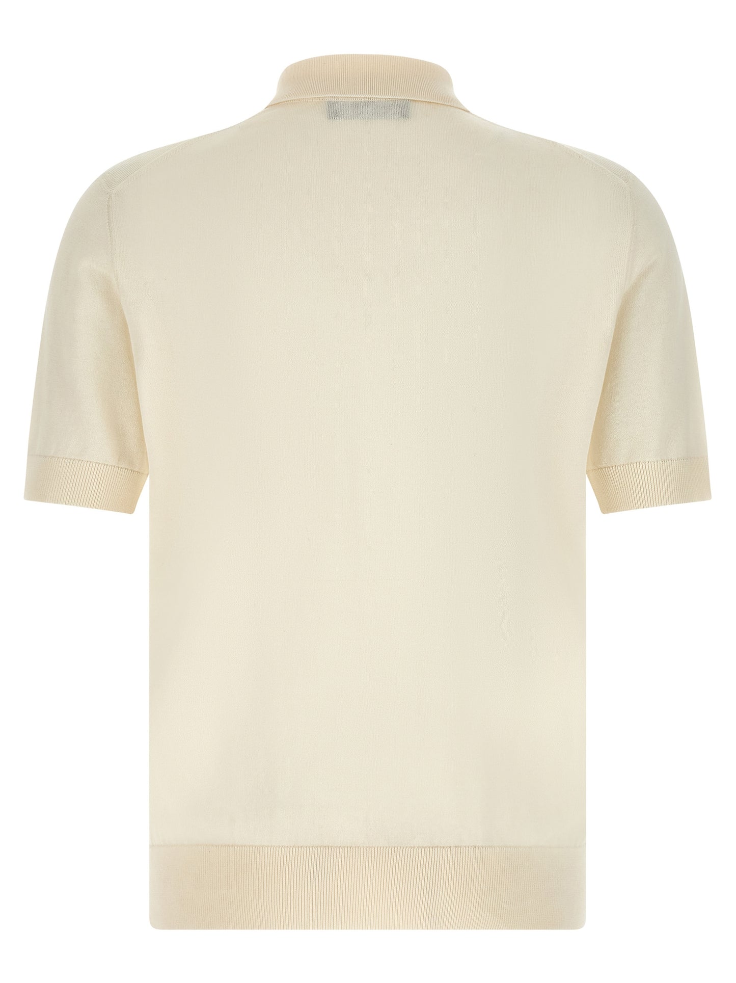 Polo de algodón blanco de Dolce & Gabbana