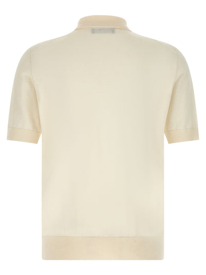 Polo de algodón blanco de Dolce & Gabbana