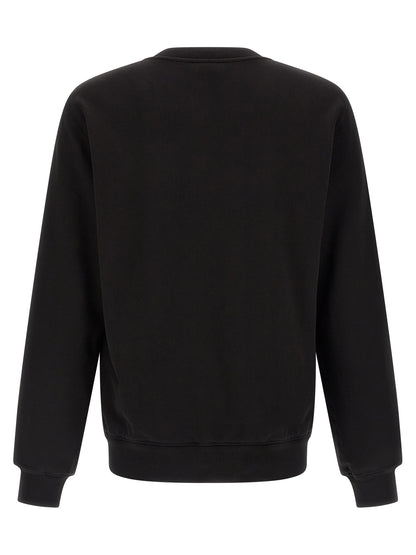 Dolce & Gabbana Black Brushed Cotton Sweatshirt