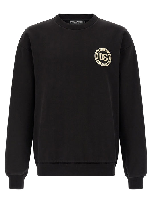 Sweat-shirt Dolce & Gabbana en coton noir