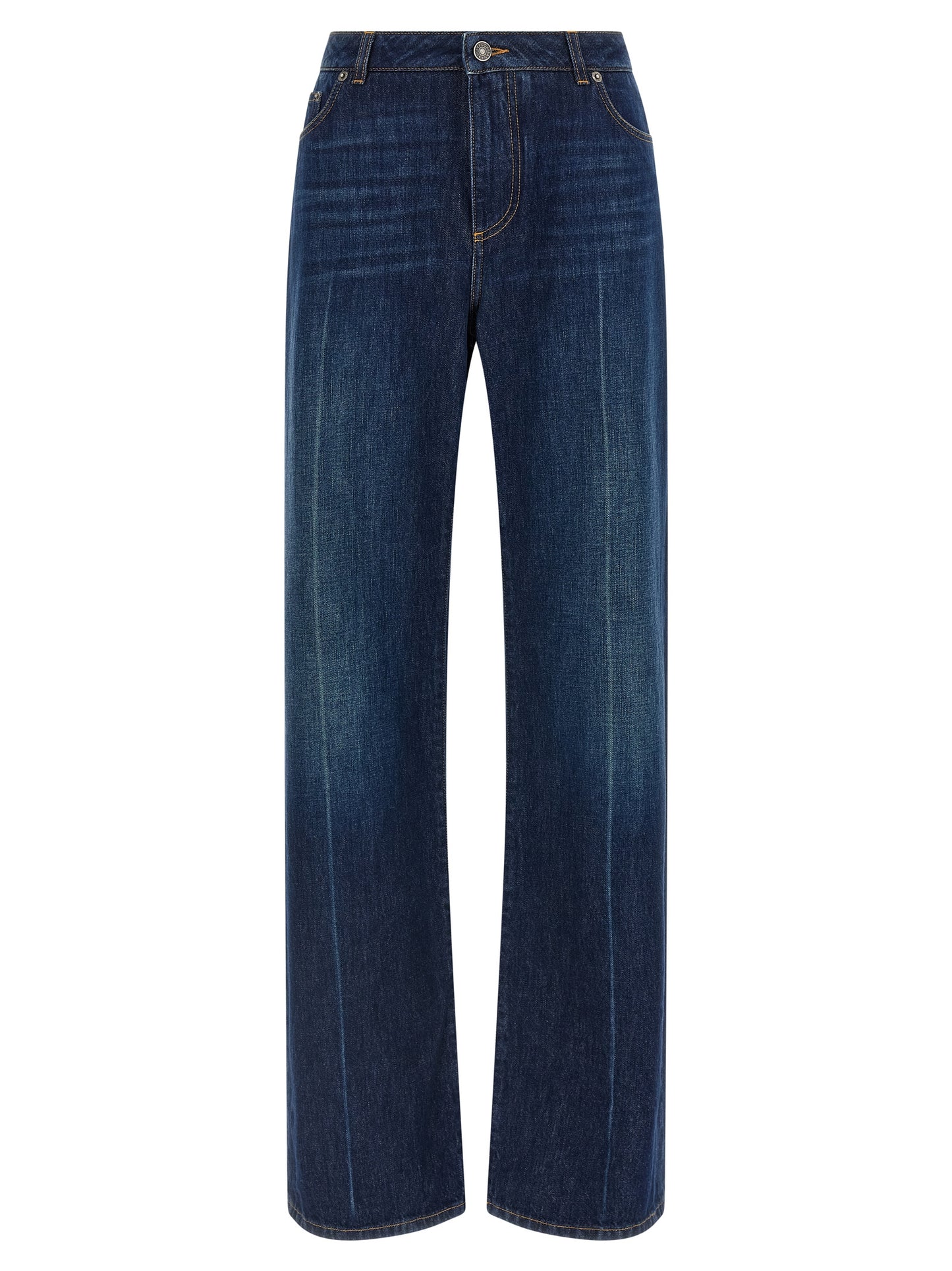 Jeans Dolce & Gabbana droits en coton bleu