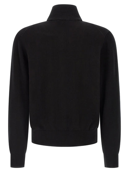 Cardigan en coton noir Hugo Boss