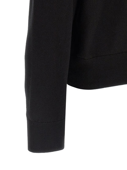 Cardigan en coton noir Hugo Boss