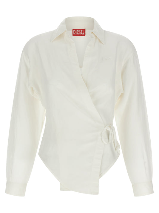 Blusa de modal blanca Diesel