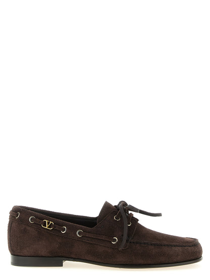 Valentino Garavani Brown Calfskin Loafers