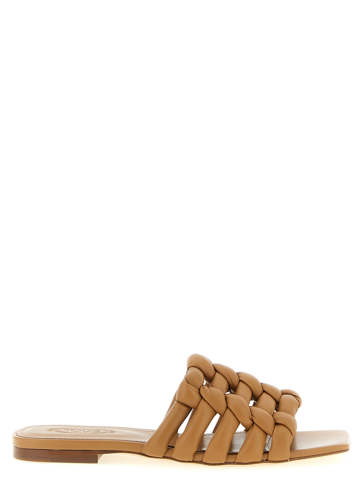 Sandalias Diadema Marrón De Piel De Cordero Nappa Tod's