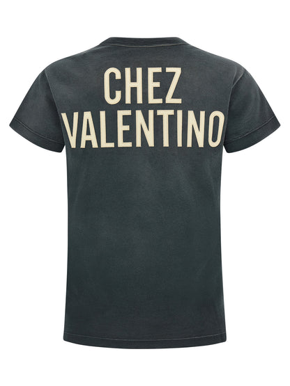 T-shirt en coton gris Valentino Garavani