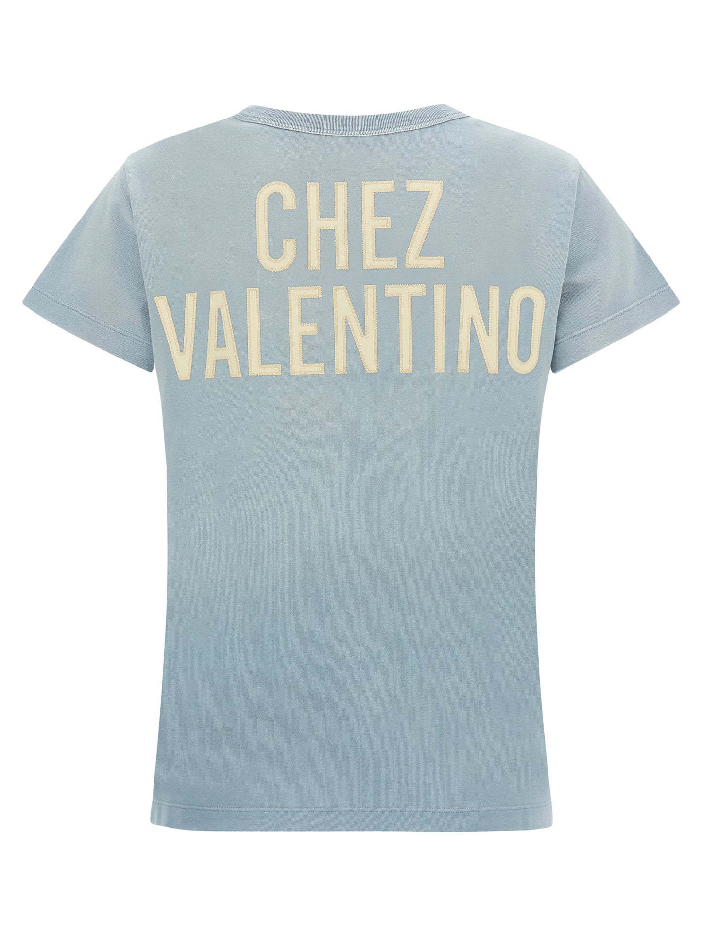 T-shirt Valentino Garavani en coton bleu
