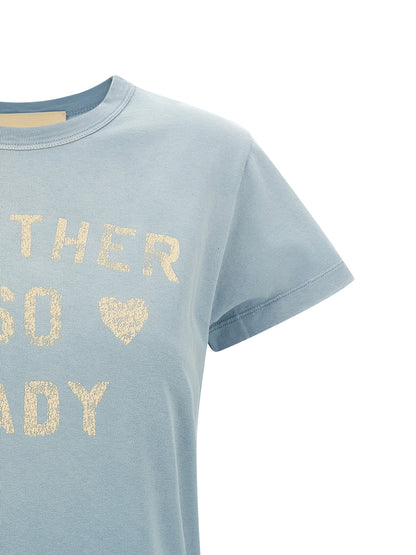T-shirt Valentino Garavani en coton bleu