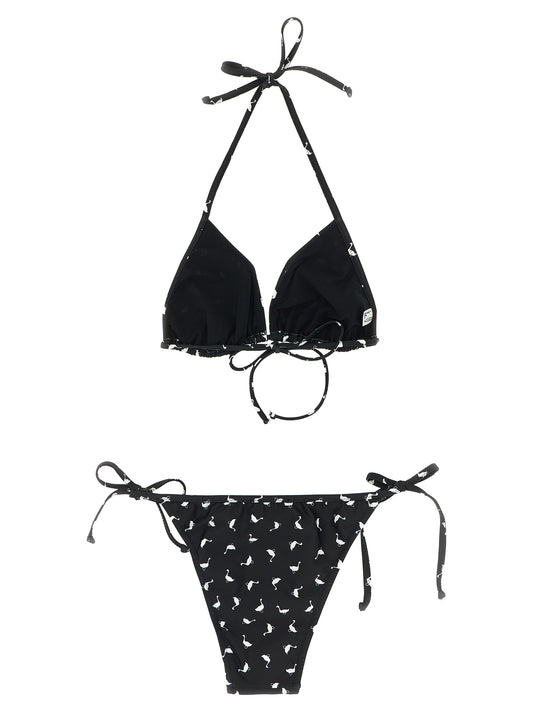 Bikini Moschino bicolor de poliéster