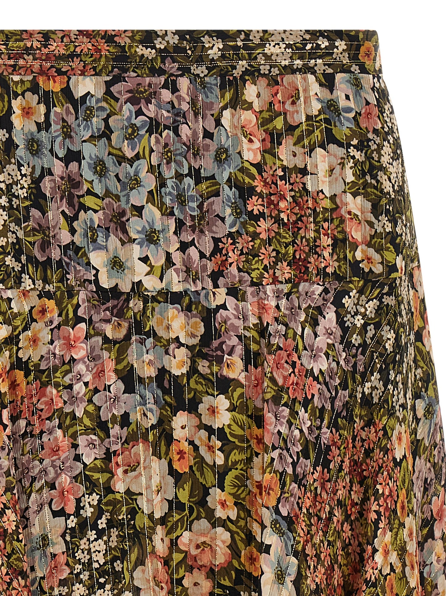 Falda midi de seda multicolor Valentino Garavani