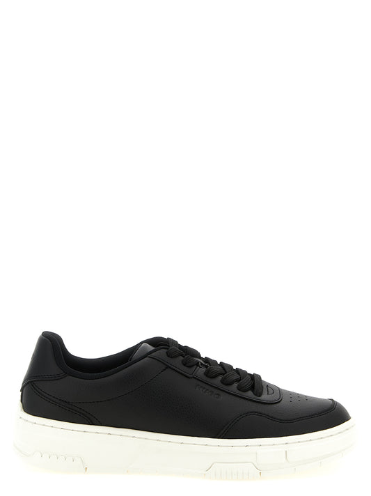 Zapatillas bajas de poliéster negras Hugo Boss