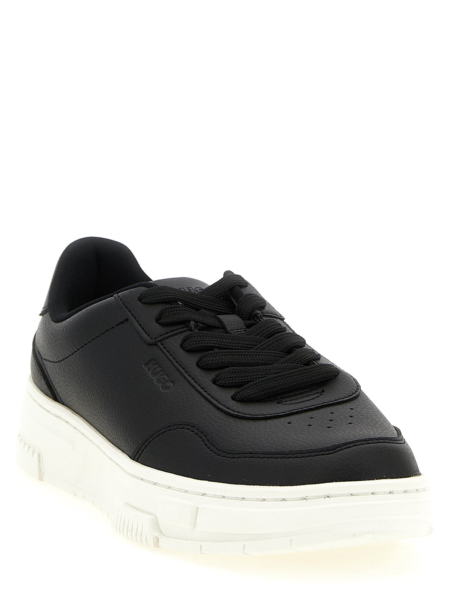 Zapatillas bajas de poliéster negras Hugo Boss