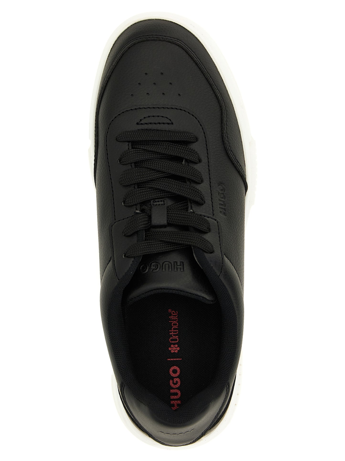 Zapatillas bajas de poliéster negras Hugo Boss