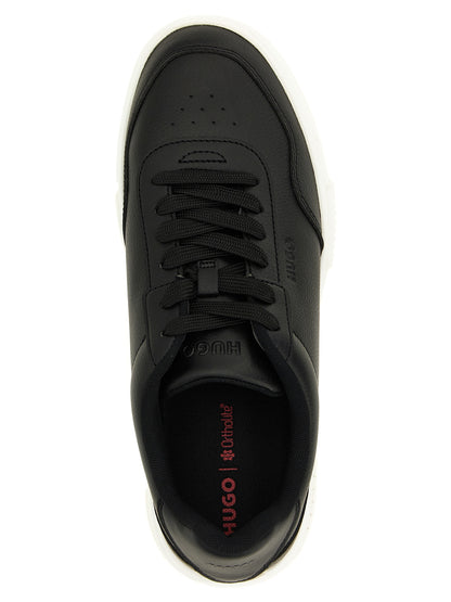 Zapatillas bajas de poliéster negras Hugo Boss