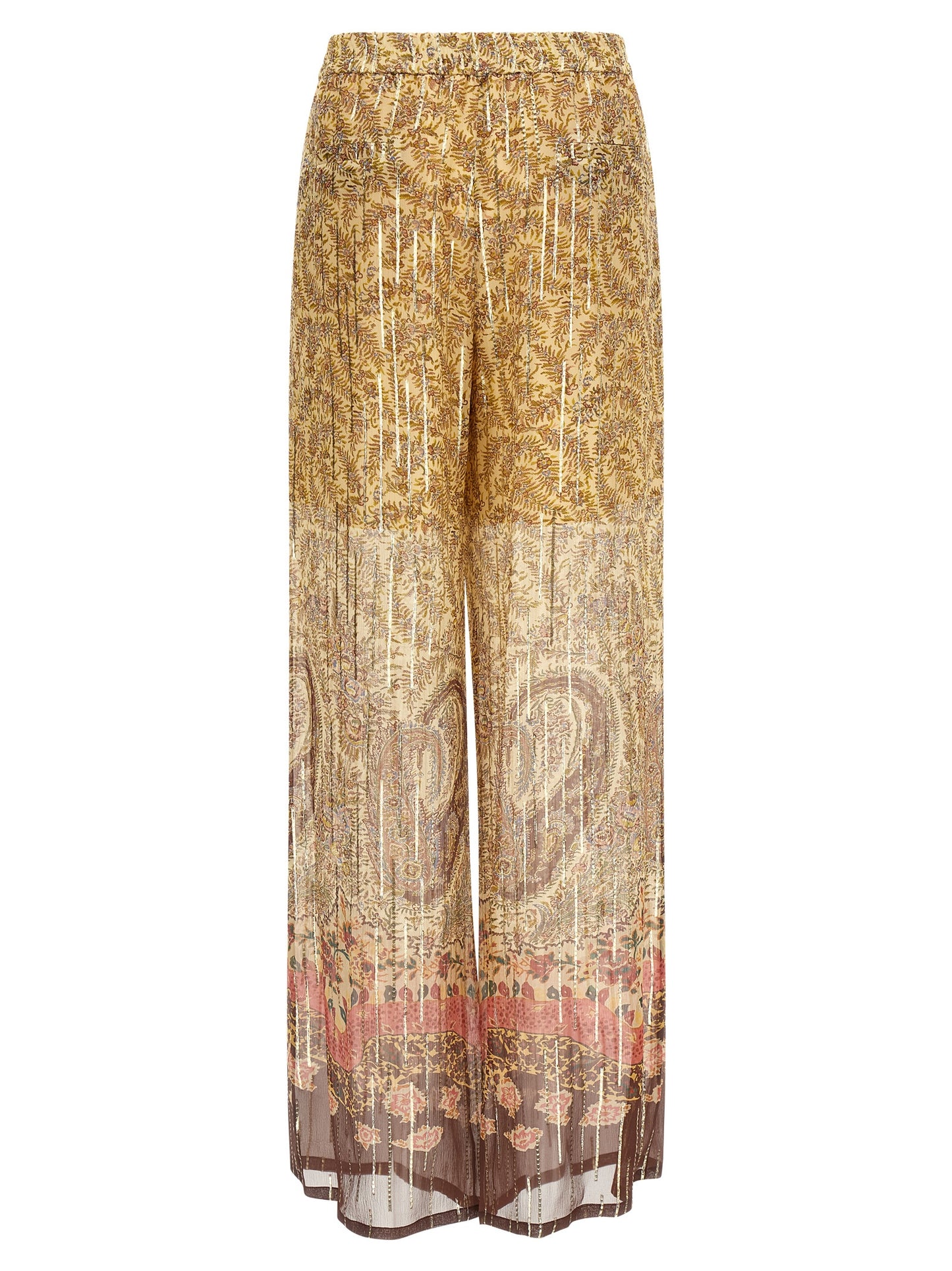 Pantalones Casuales de Seda Multicolor Valentino Garavani