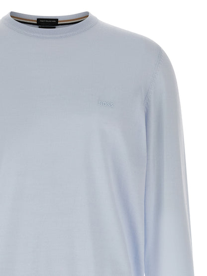 Cárdigan Hugo Boss azul de lana virgen
