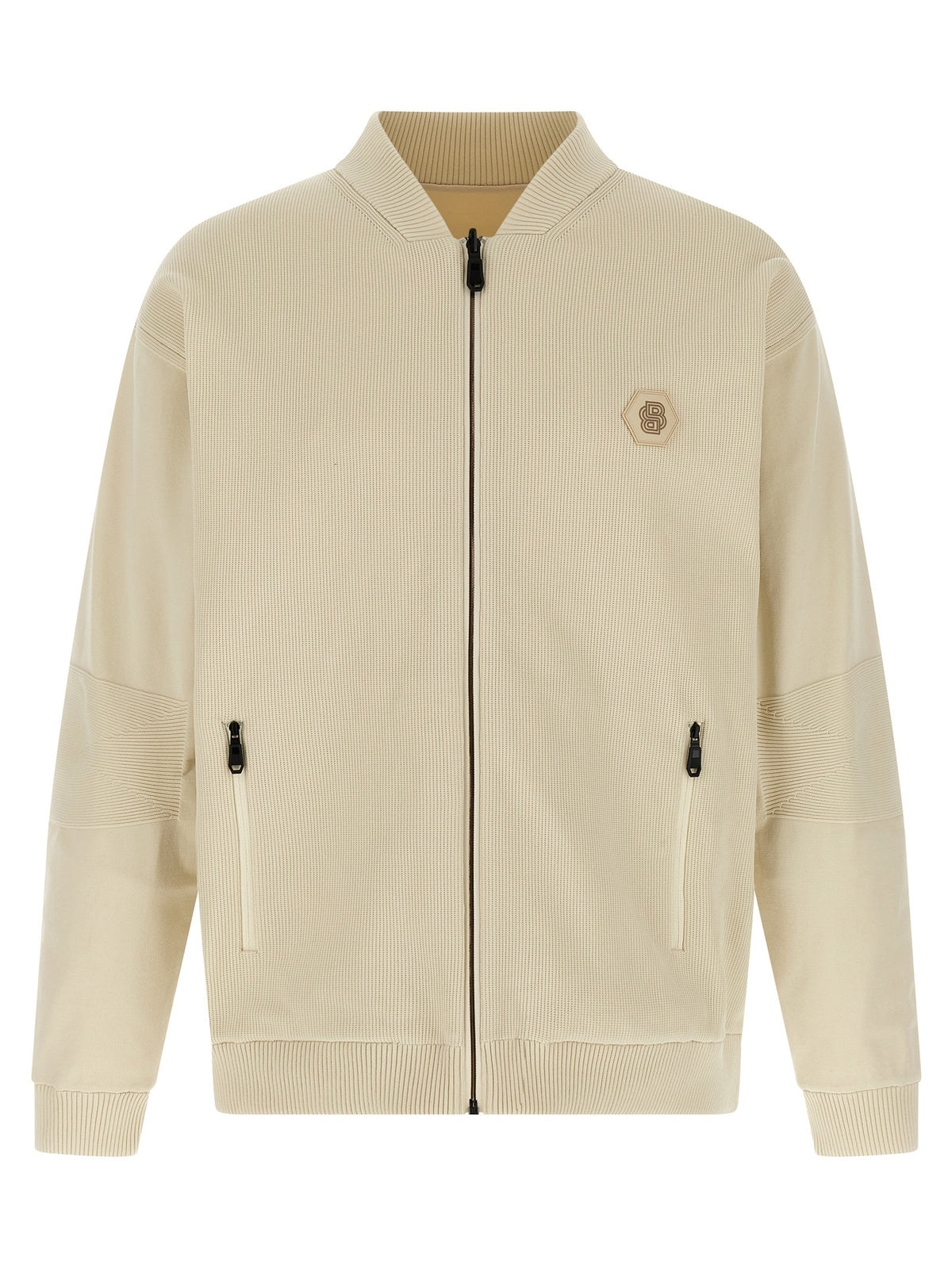 Hugo Boss Beige Polyamide Bomber Jacket