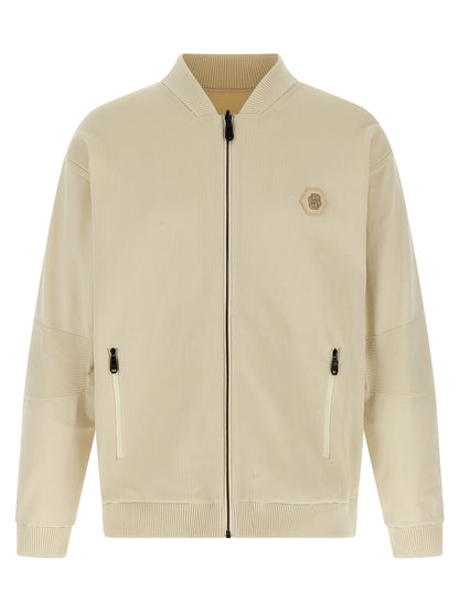 Hugo Boss Beige Polyamide Bomber Jacket