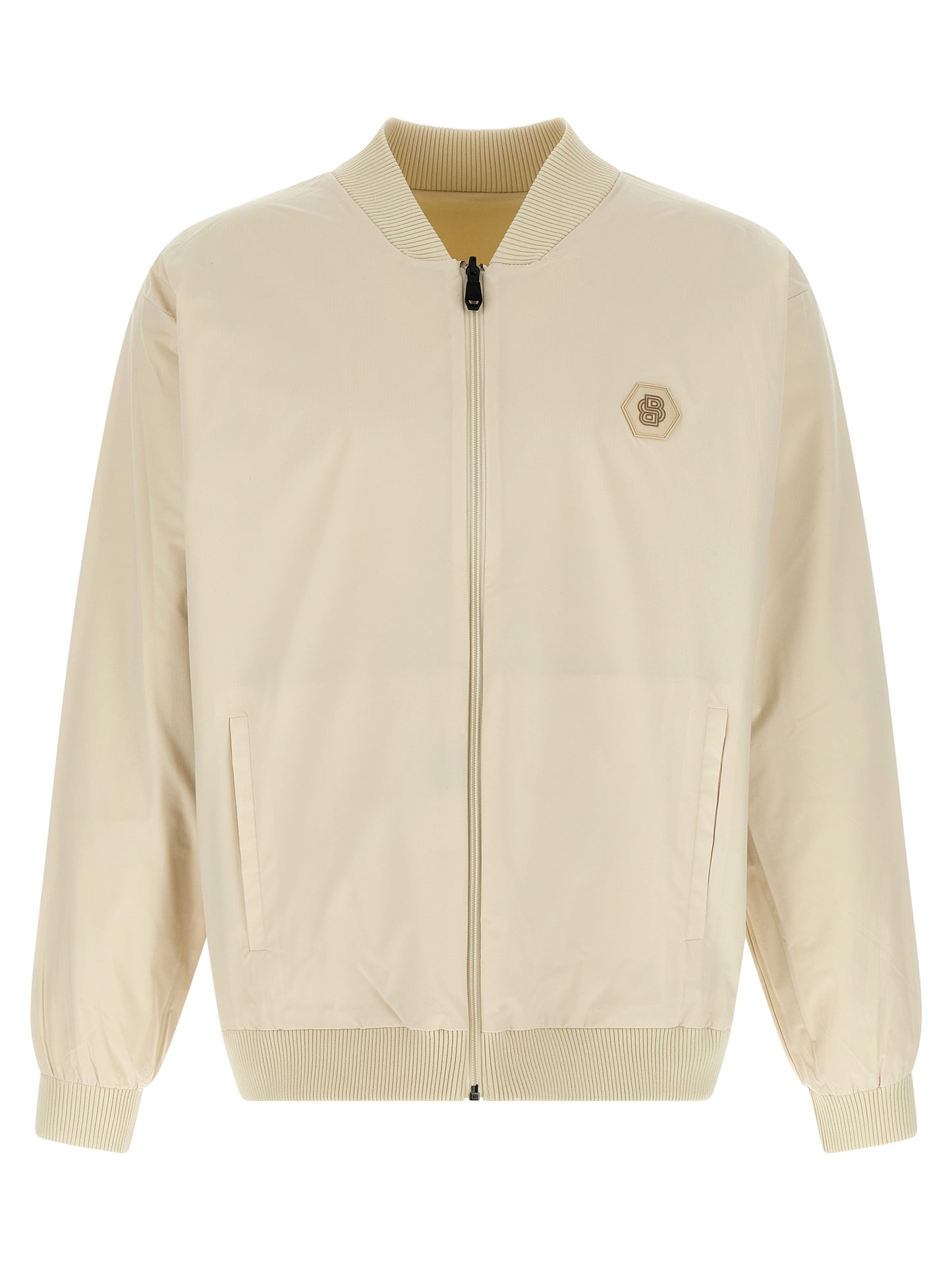 Hugo Boss Beige Polyamide Bomber Jacket
