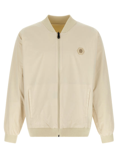Hugo Boss Beige Polyamide Bomber Jacket