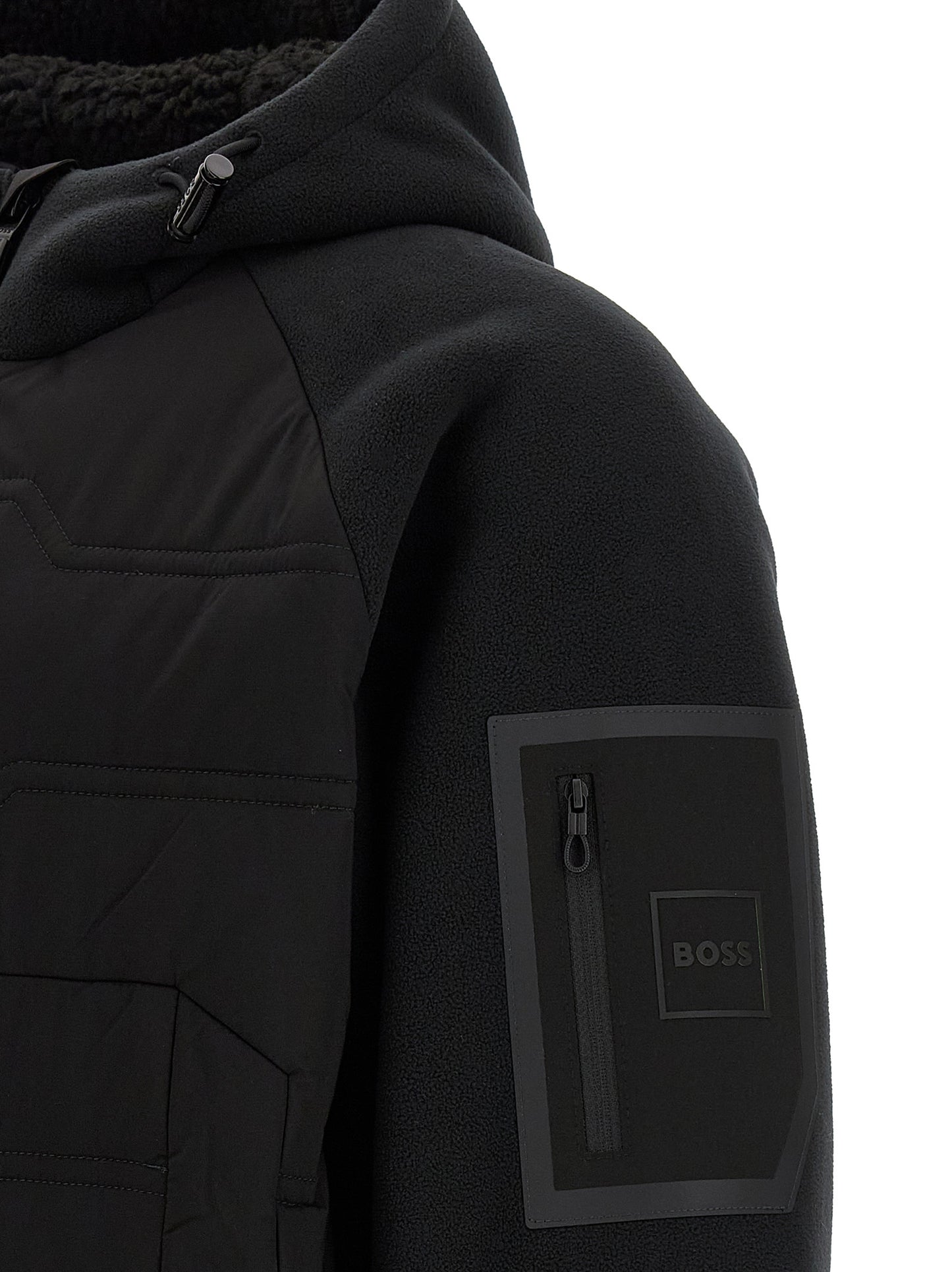 Hugo Boss Chaqueta Shell Negra Con Aislamiento Térmico
