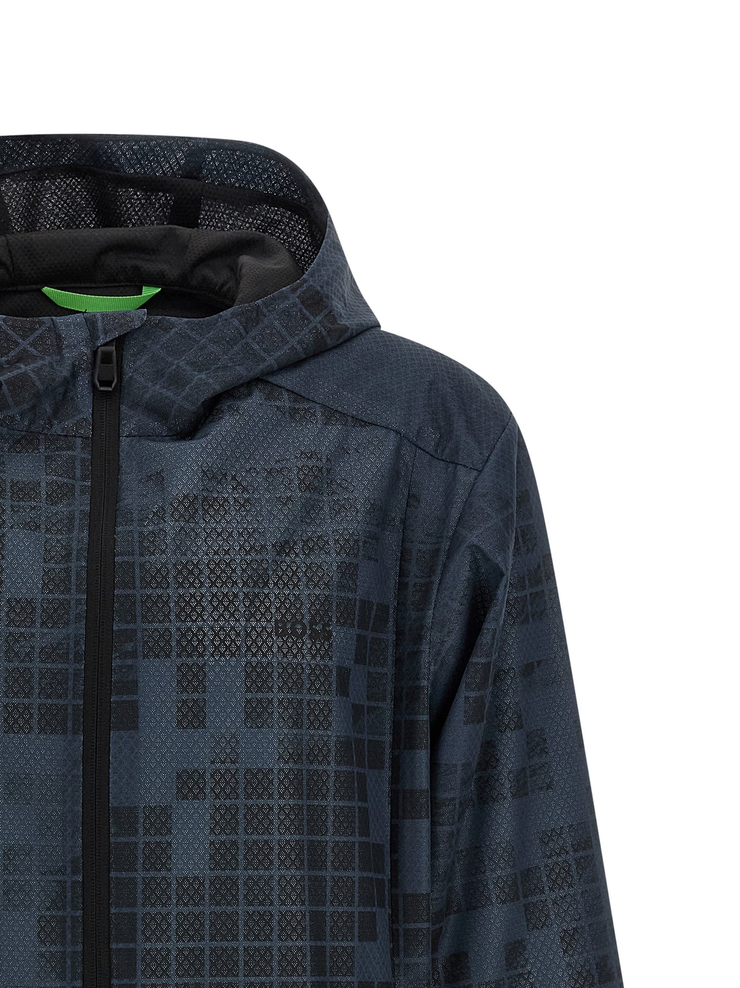 Blouson Hugo Boss en caoutchouc bleu