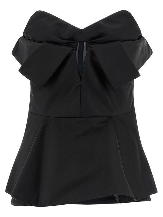 Alexander McQueen Camisetas sin mangas de poliéster negras