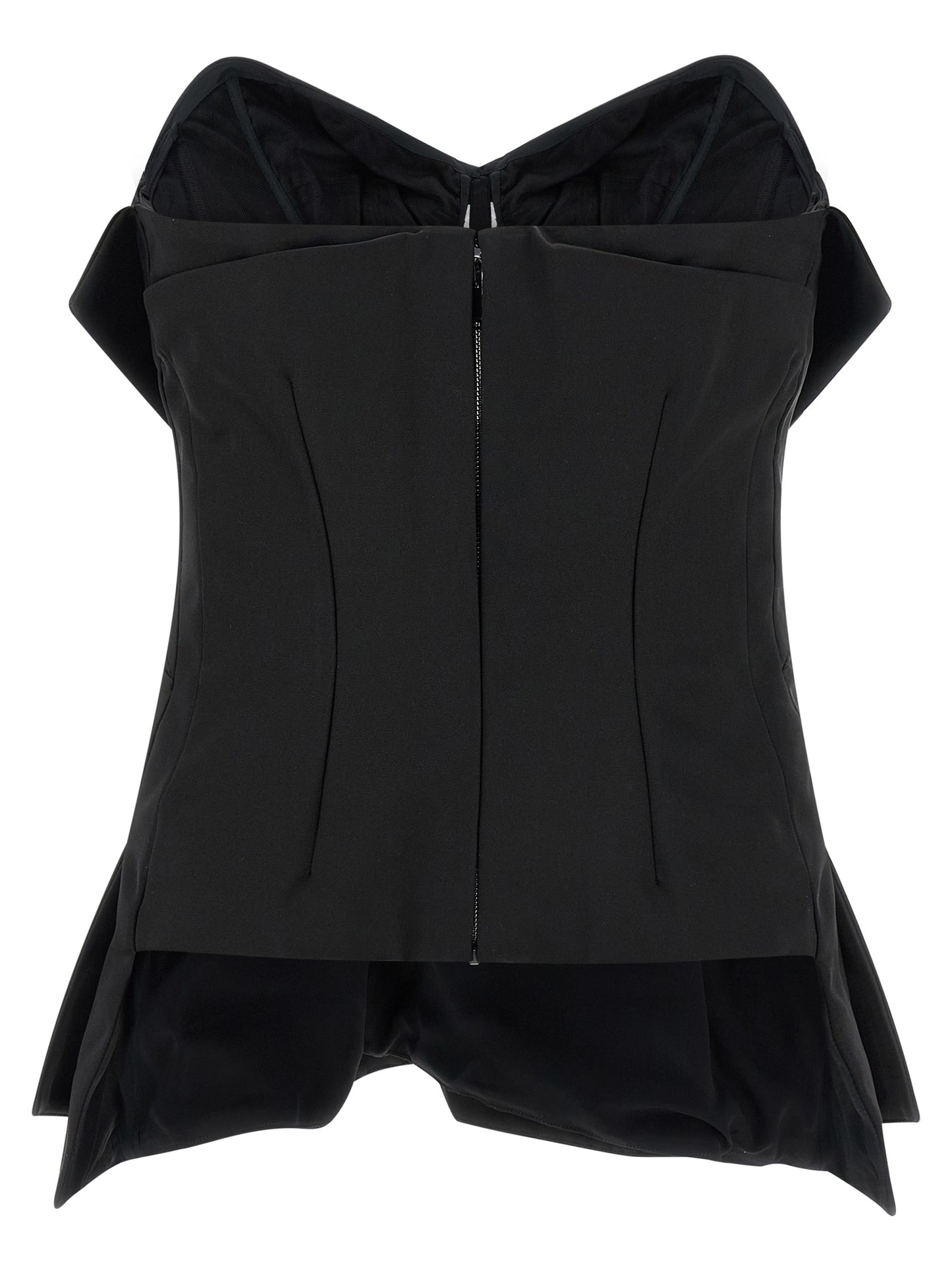 Alexander McQueen Camisetas sin mangas de poliéster negras