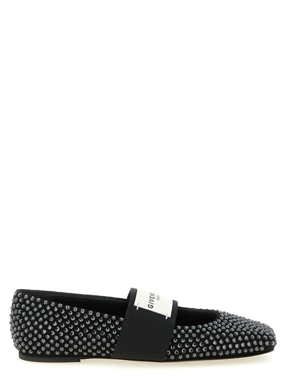Zapatillas Ballet Givenchy De Piel De Becerro Negras