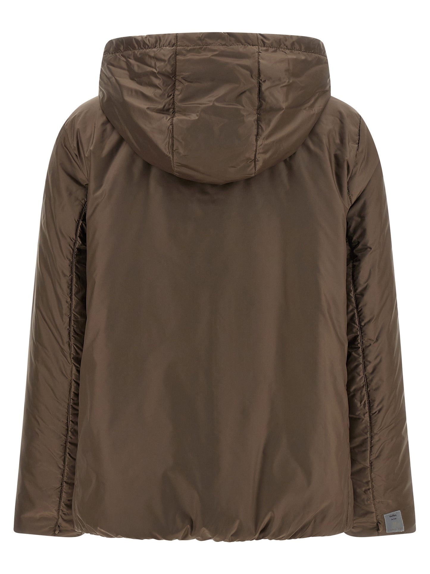 Chaqueta larga Max Mara de poliéster marrón