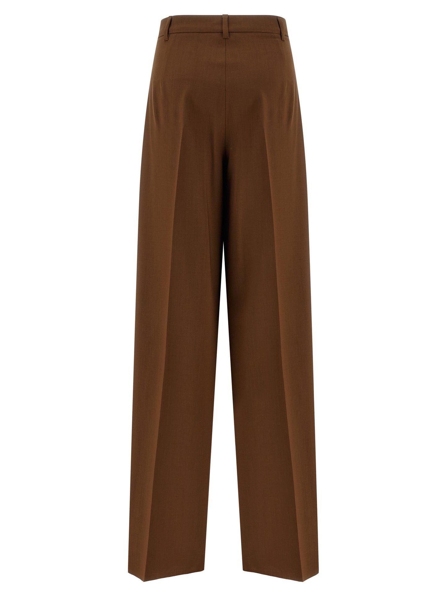 Pantalones casuales Max Mara de lana virgen marrón