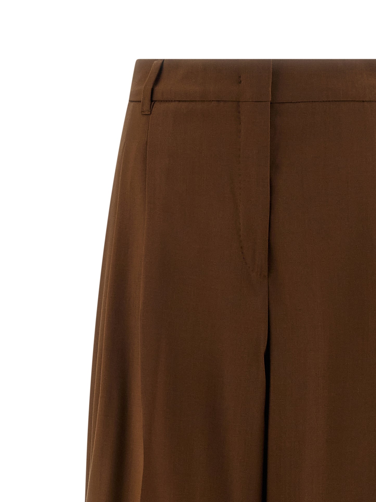 Pantalones casuales Max Mara de lana virgen marrón