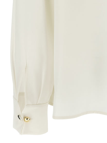 Max Mara Blusa de Seda Blanca