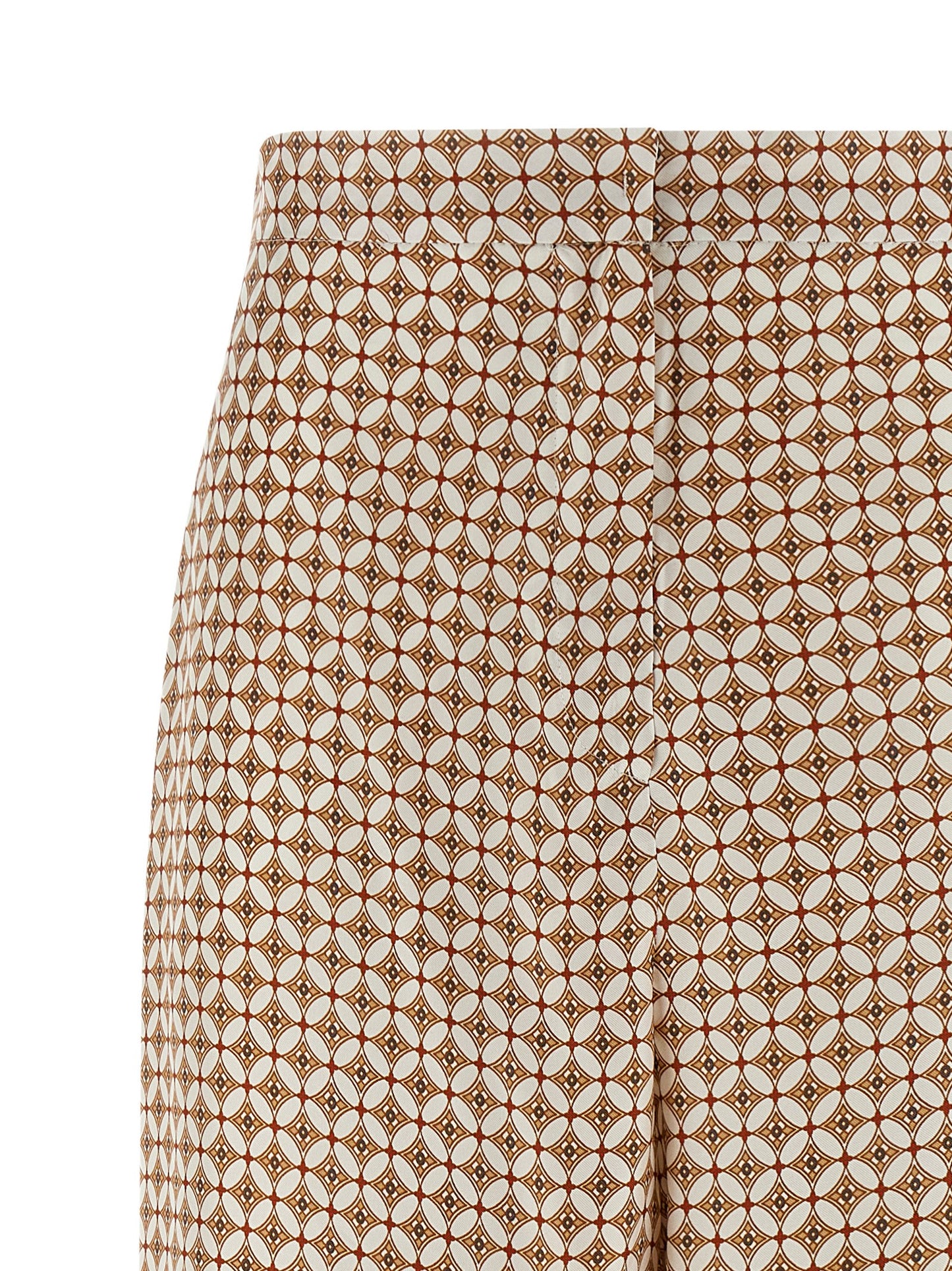 Pantalones de seda azul Max Mara