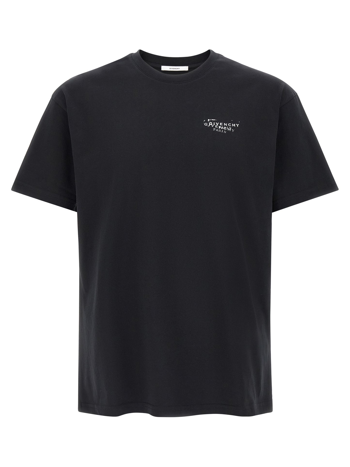 Camiseta negra de algodón Givenchy