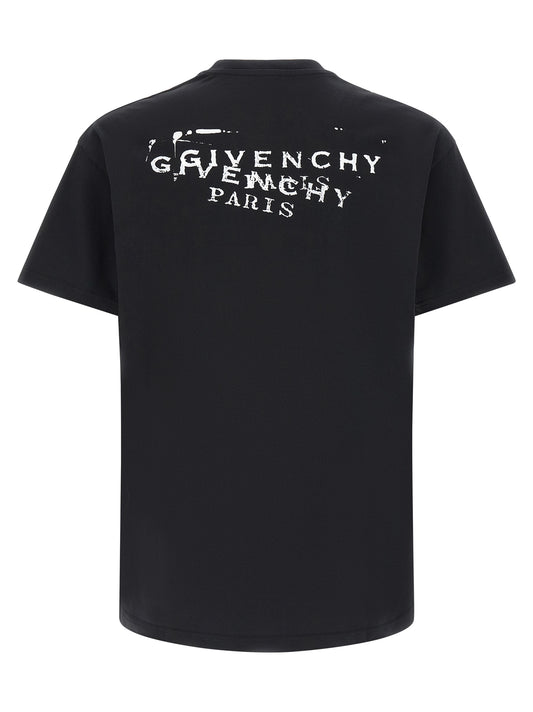 Camiseta negra de algodón Givenchy