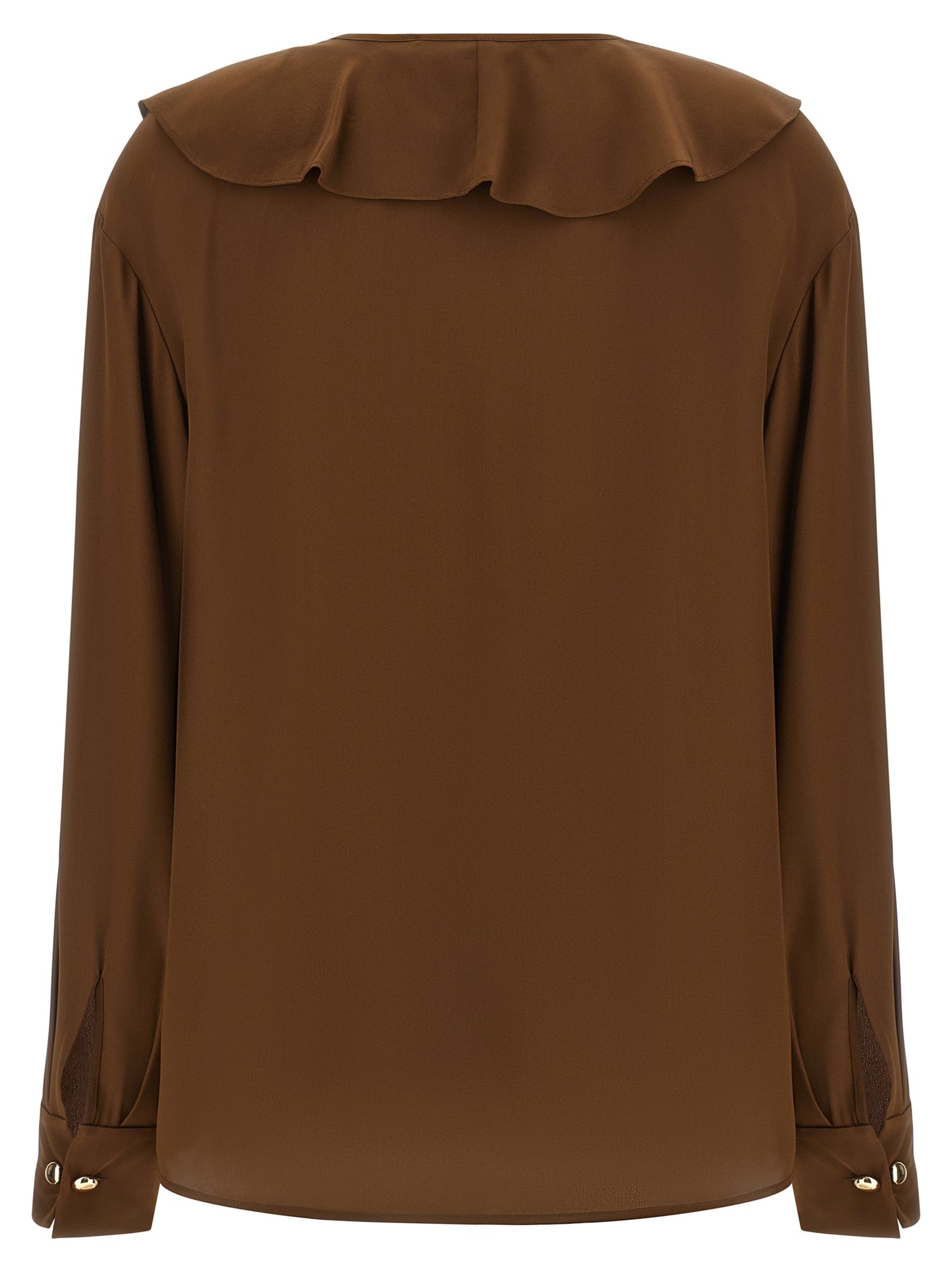 Blusa de seda marrón Max Mara