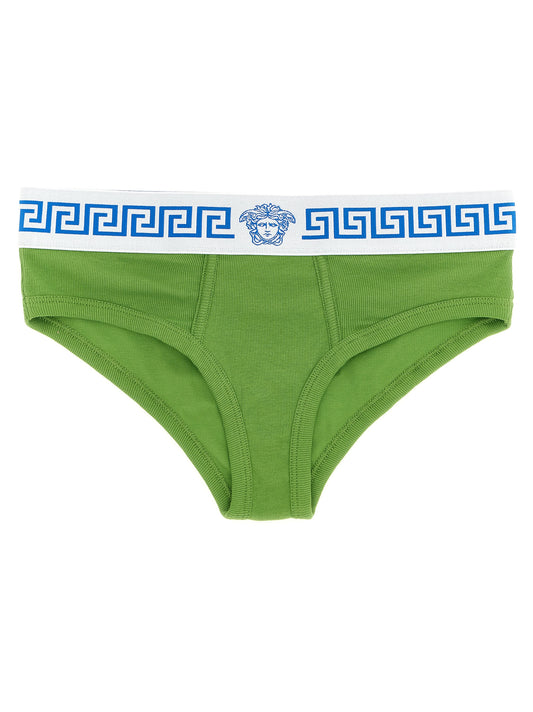 Calzoncillos bóxer de algodón bicolor Versace