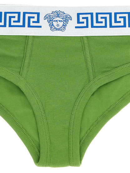 Calzoncillos bóxer de algodón bicolor Versace