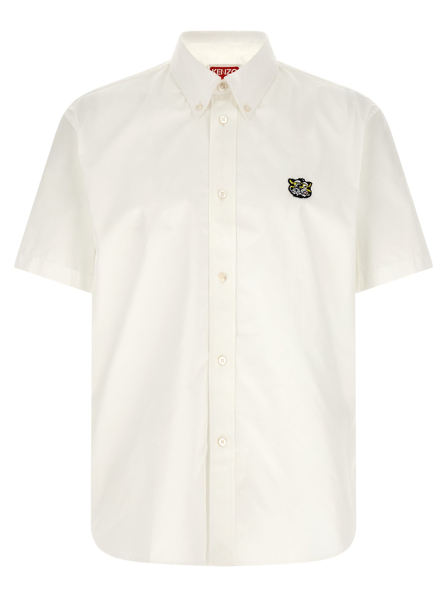Blusa blanca de algodón Kenzo