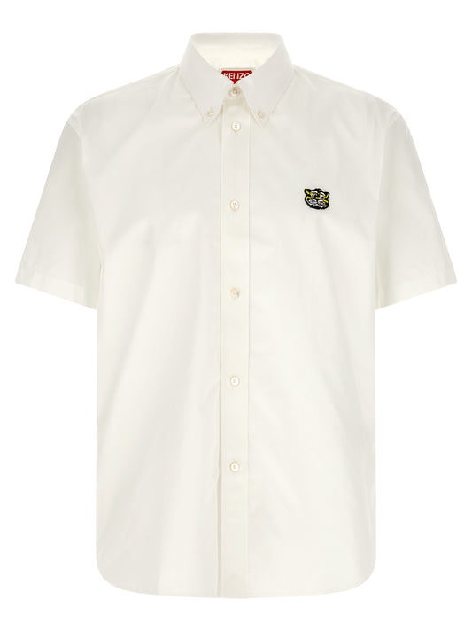 Blusa blanca de algodón Kenzo