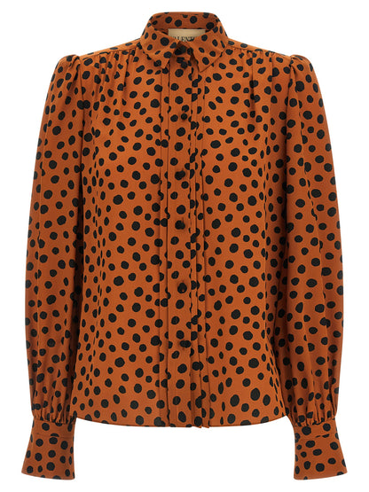 Blusa de seda naranja Valentino Garavani