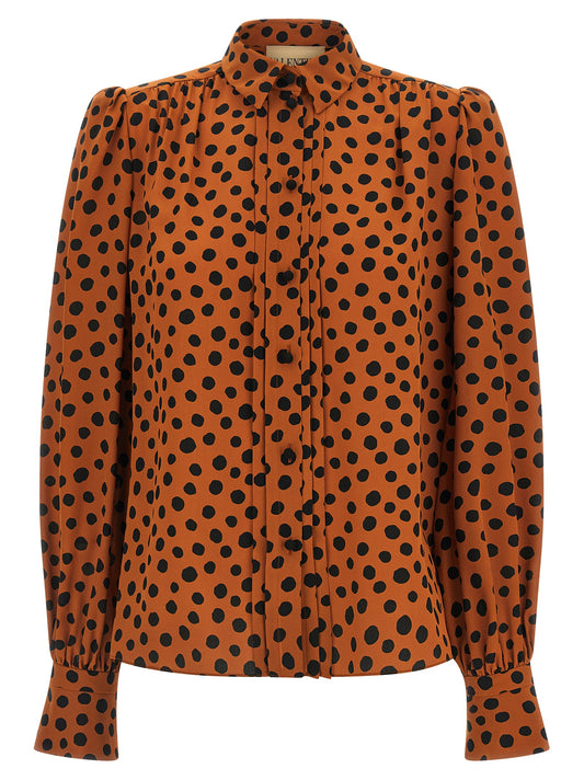 Blusa de seda naranja Valentino Garavani
