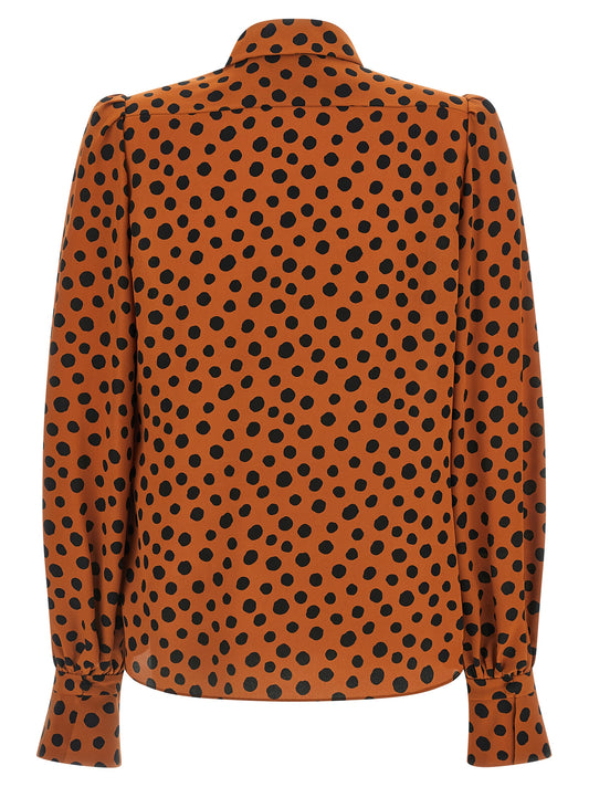 Blusa de seda naranja Valentino Garavani