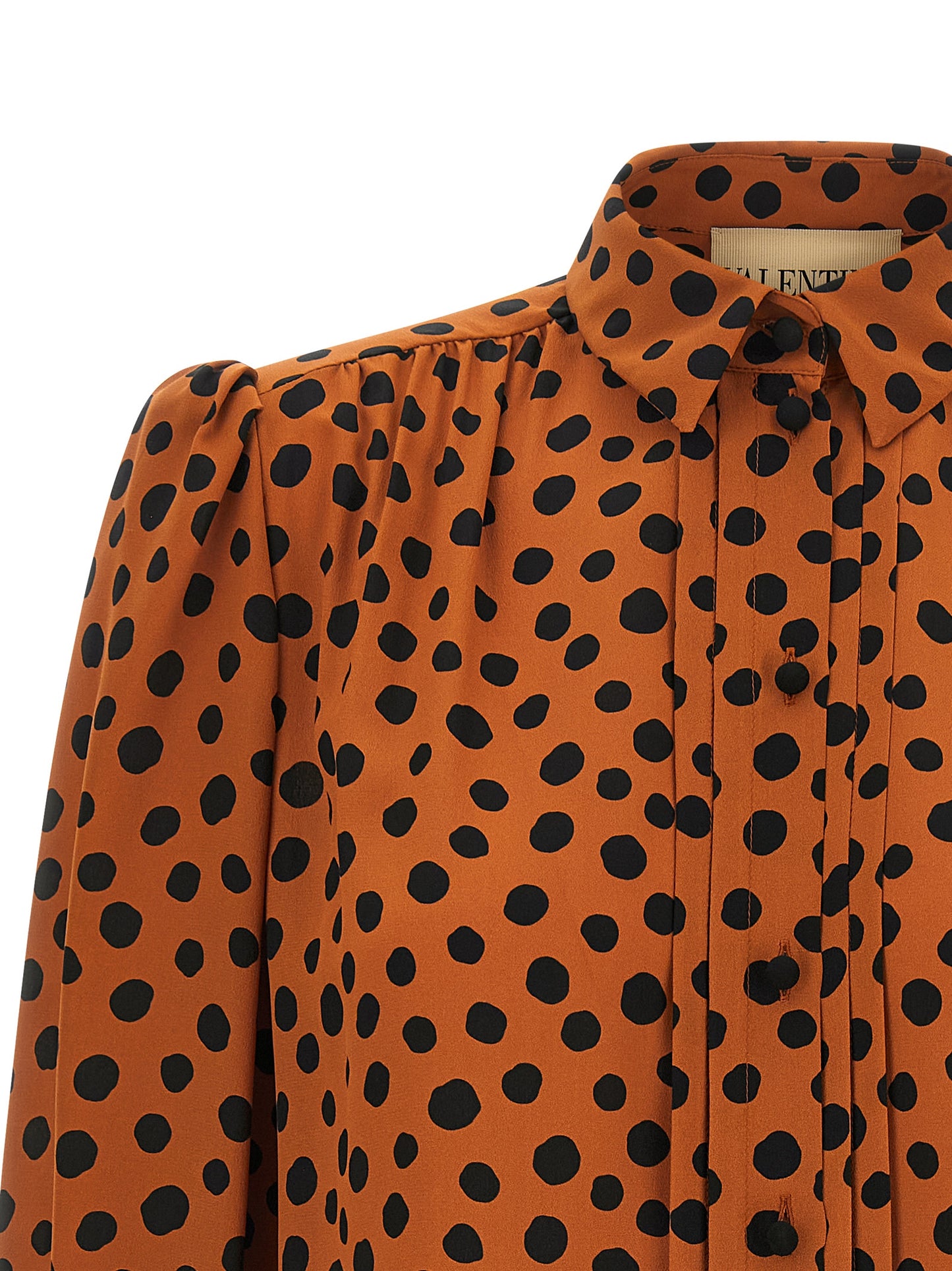 Blusa de seda naranja Valentino Garavani