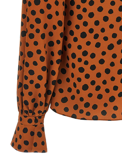 Blusa de seda naranja Valentino Garavani