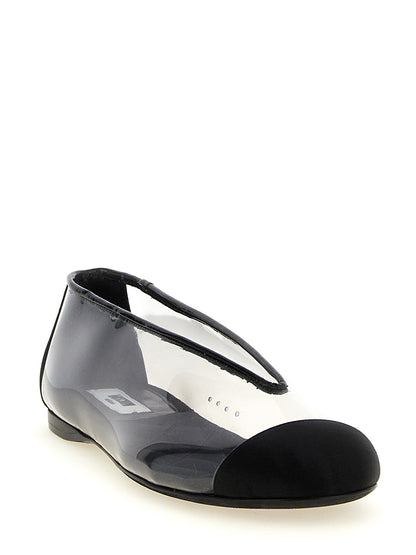 Ballerines Moschino en PVC noir