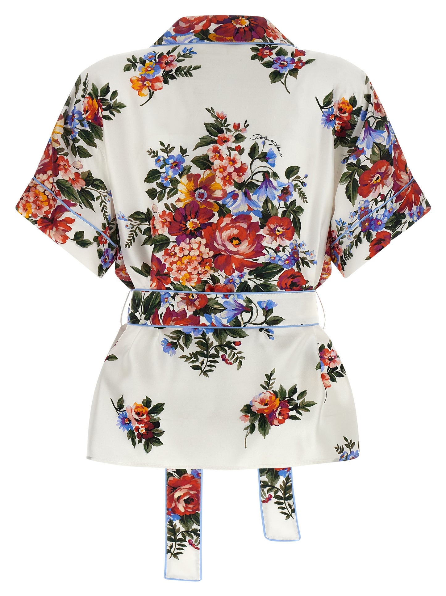 Blusa de seda blanca Dolce & Gabbana
